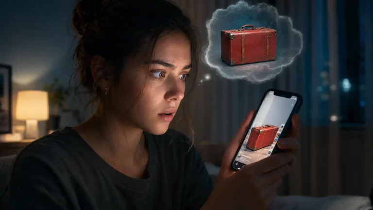 Person seeing the same private thought appear on TikTok and Instagram
